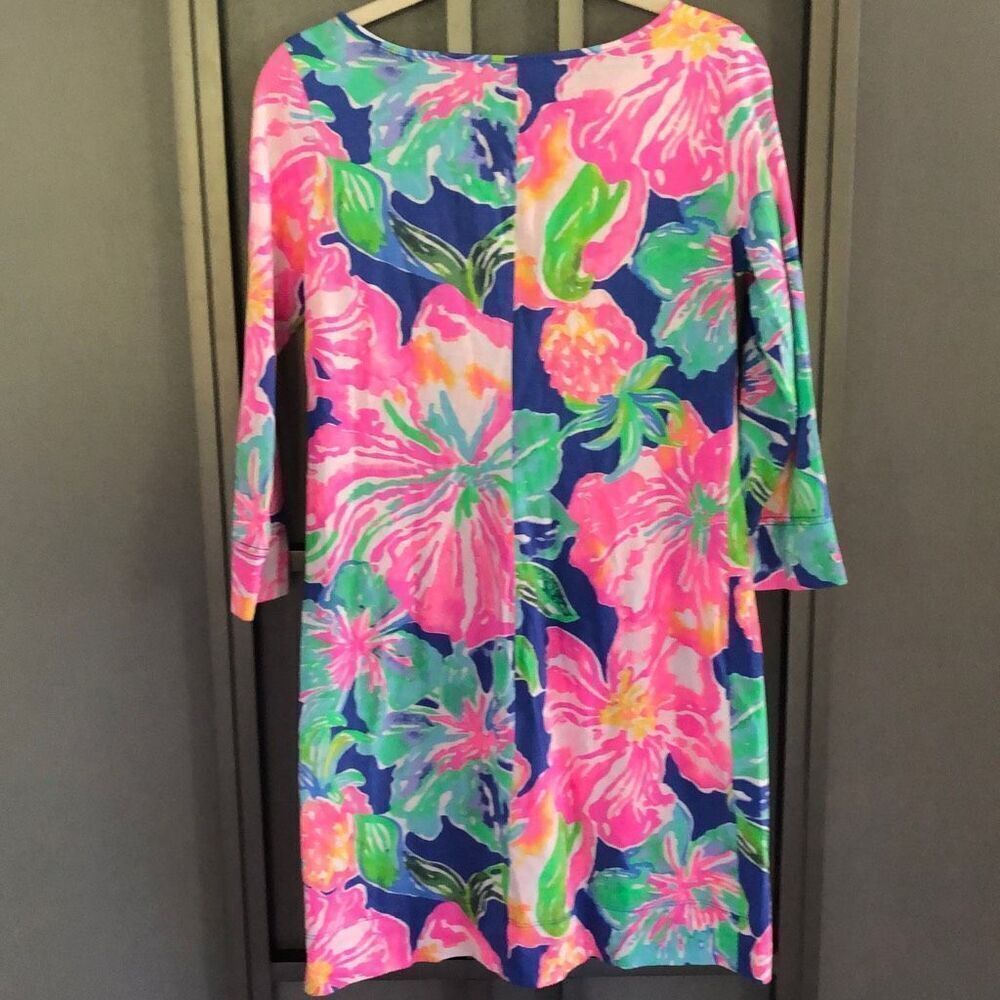 Lilly Pulitzer 3/4 Sleeve cotton shift dress style 97181 Marlowe S - Picture 5 of 5